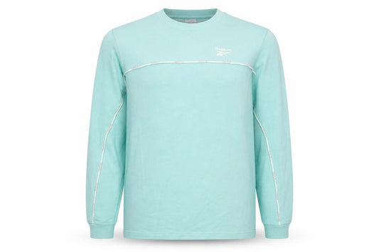 Reebok Mens Green Crew Neck Long Sleeve Sweatshirt Size L