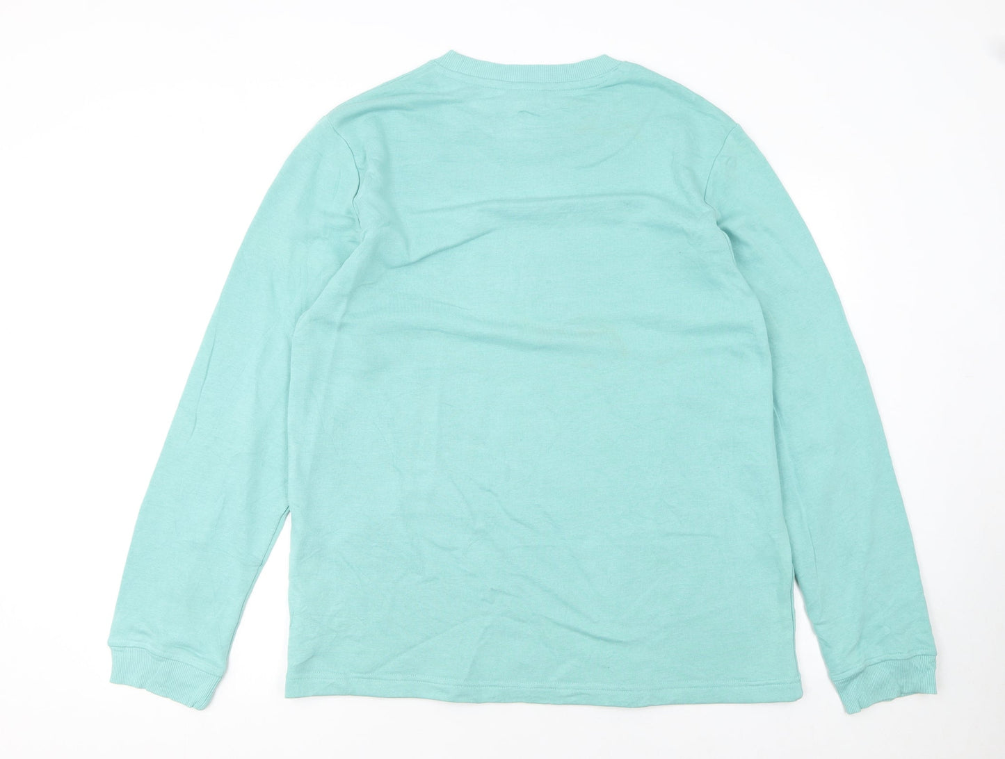 Reebok Mens Green Crew Neck Long Sleeve Sweatshirt Size L