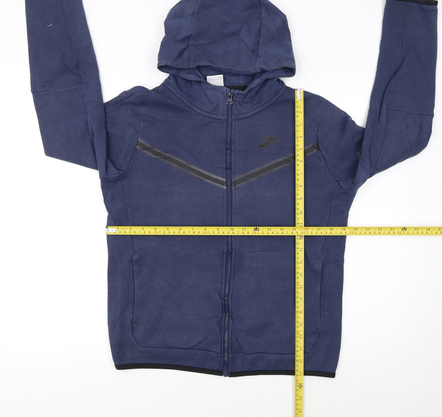 Nike Boys Blue XL Full Zip Hoodie Sweatshirt with Hood and Zip Pockets