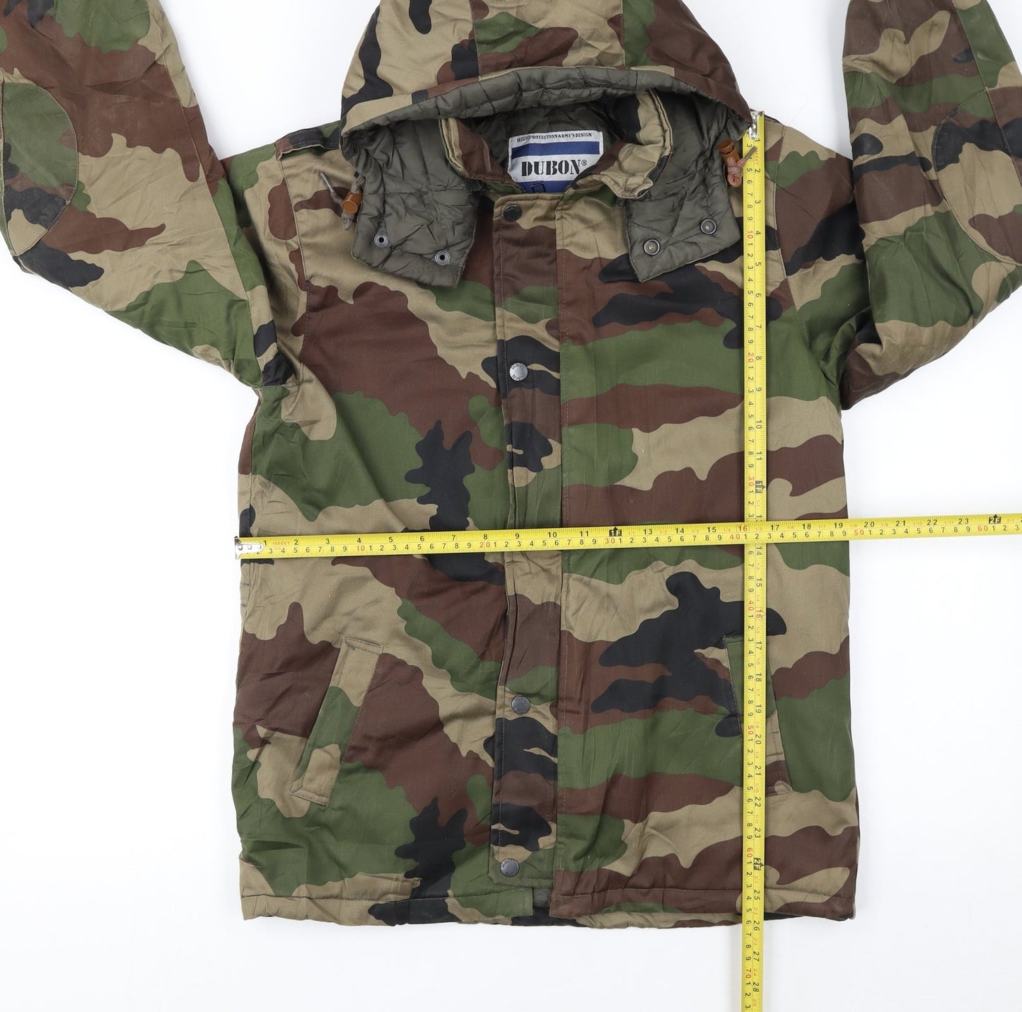 Dubon Boys Camouflage Parka Coat 14 Years Hooded Lined Winter Jacket