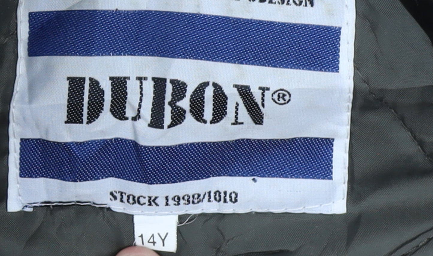 Dubon Boys Camouflage Parka Coat 14 Years Hooded Lined Winter Jacket