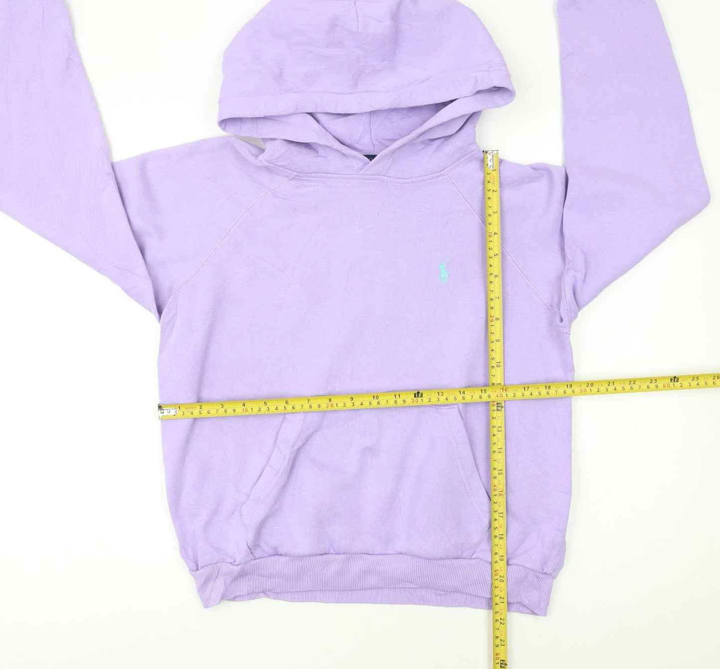 Polo Ralph Lauren Womens Purple Pullover Hoodie Medium Cotton Blend