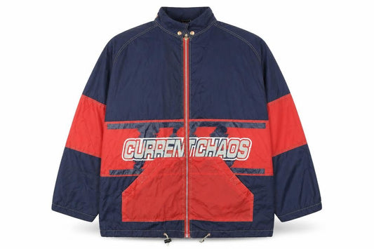 Earthbound Men's Blue Red 2XL Windbreaker Jacket Nylon Retro Style