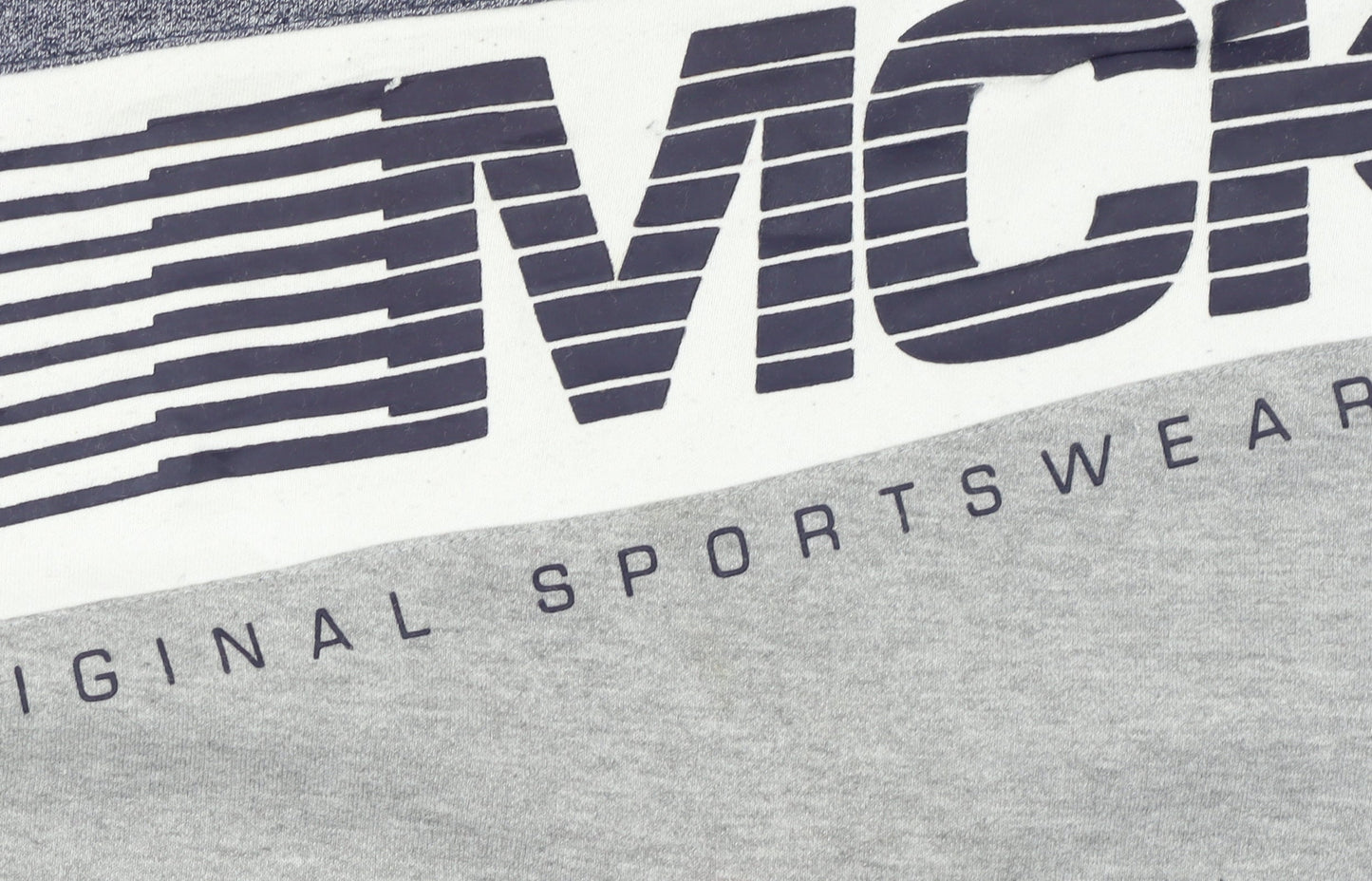 McKenzie Men’s Grey XL Pullover Sweatshirt Sports Logo Crew Neck