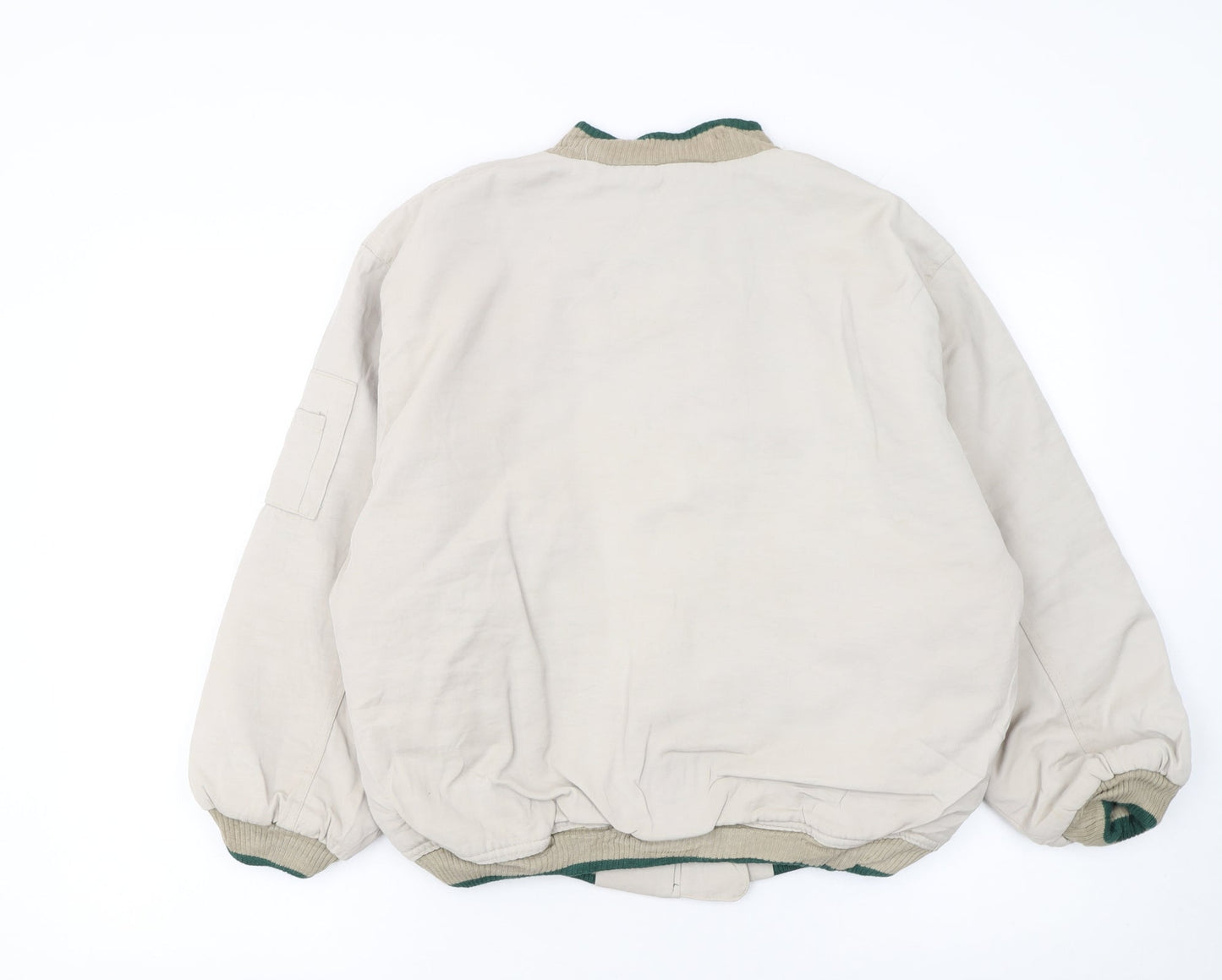 Tony Boy Boys Beige 14 Years Cotton Retro Zip Jacket
