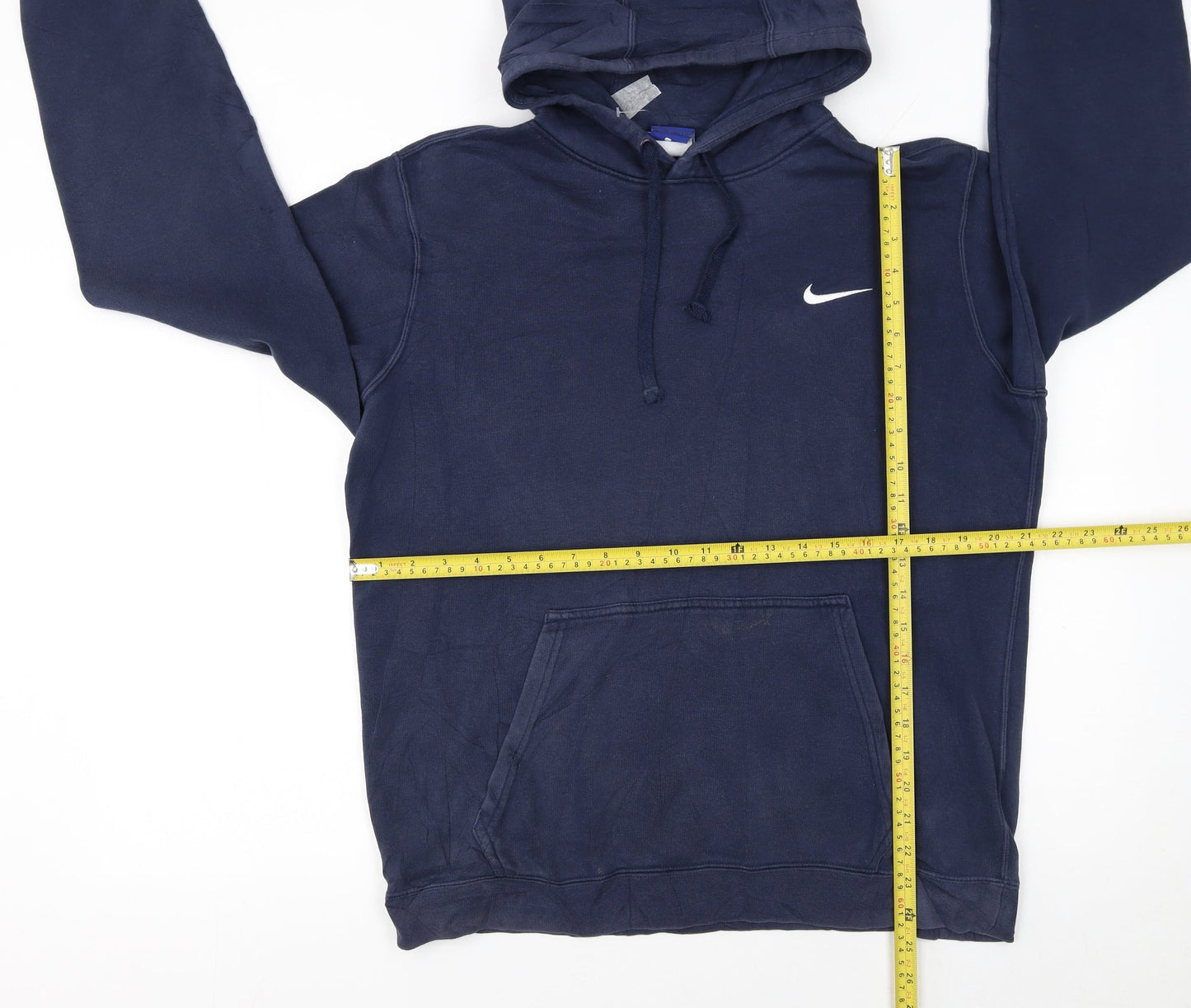 Nike Men's Blue Pullover Hoodie Medium Sports Fleece Sweatshirt