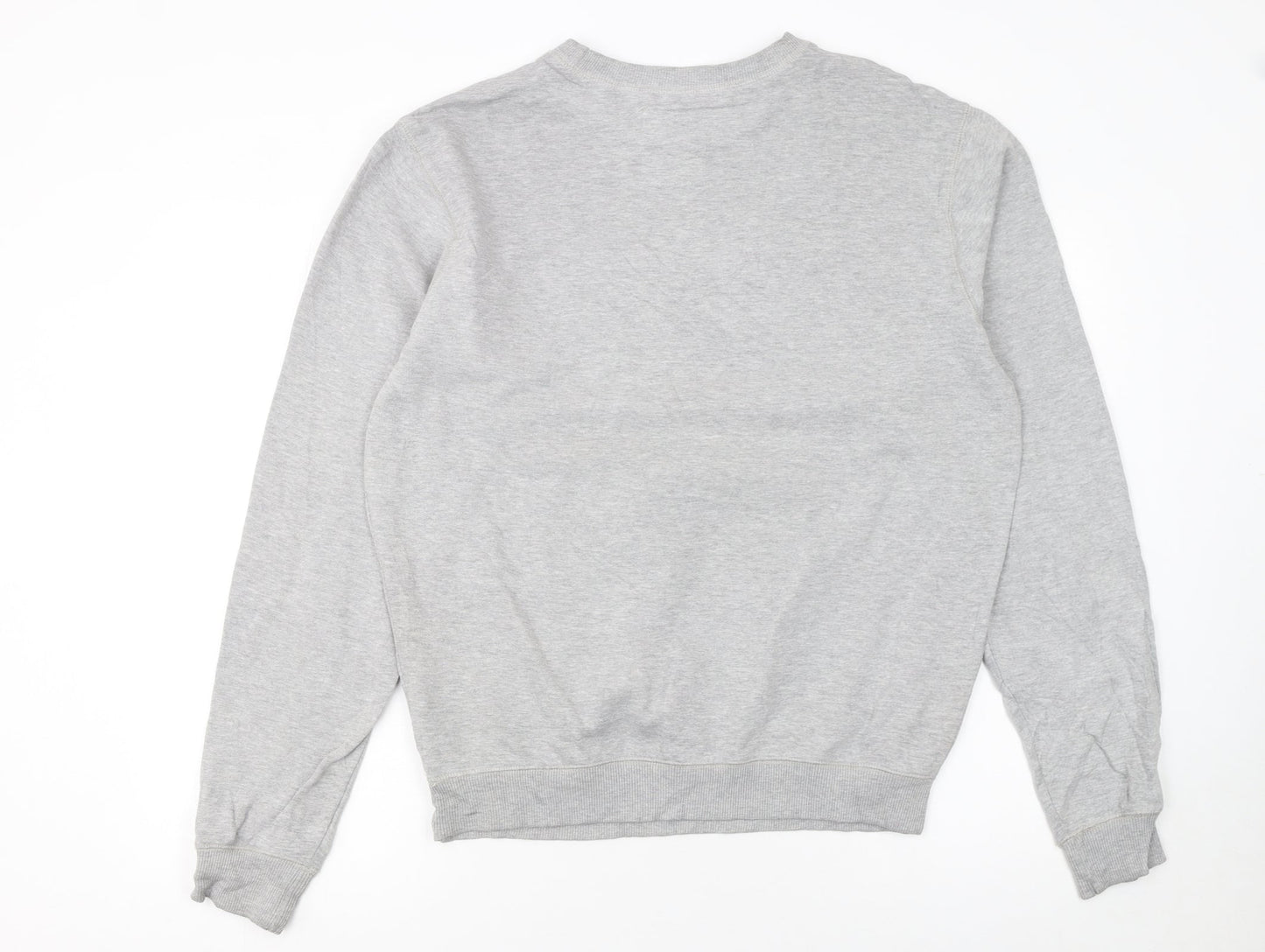 Diesel Men's Grey Crew Neck Logo Pullover Sweatshirt Size M