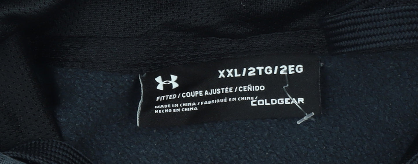 Under Armour Men's Blue 2XL Pullover Hoodie Fleece Sportswear