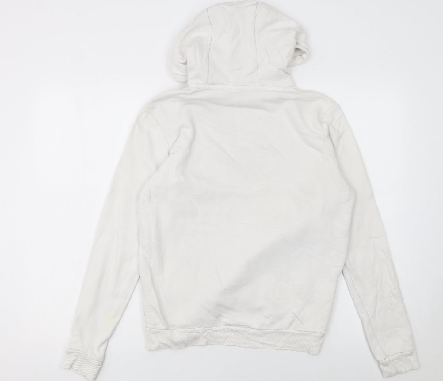Reebok Women’s Beige XS Pullover Hoodie with Logo Print
