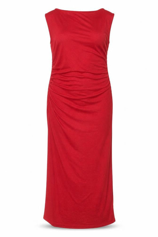 Quiz Women’s Red Midi Glitter Bodycon Dress Size 18