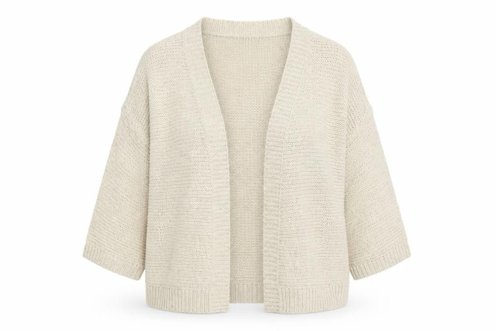 Wallis Women Beige L Open Knit Relaxed Cardigan Jumper