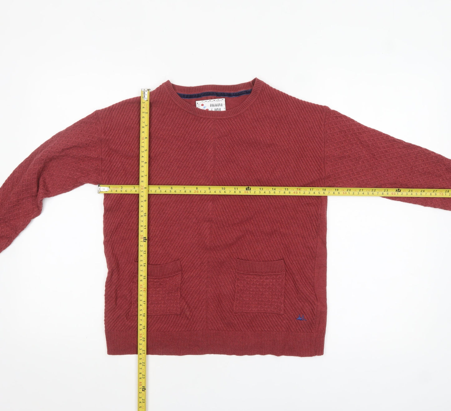 Mantaray Women's Red Knit Button Back Cardigan Size 8