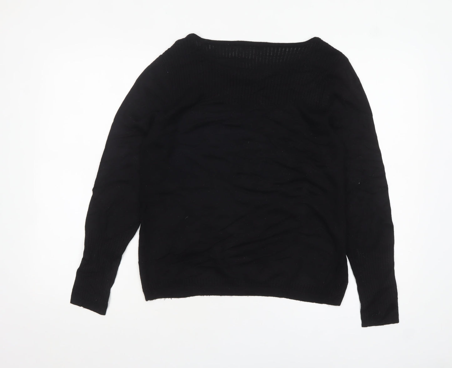 Fenn Wright Manson Women's Black Jewel Neck Knit Jumper M