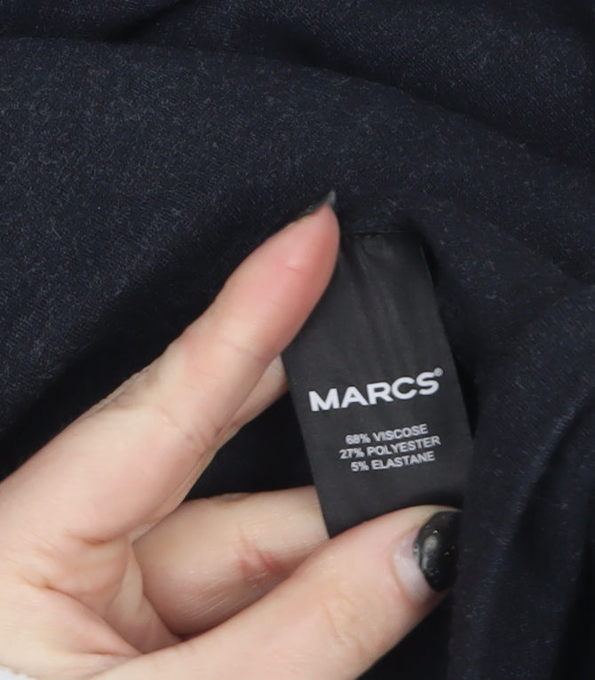 Marcs Men’s Black Bomber Jacket Medium Full Zip Lightweight Classic Style