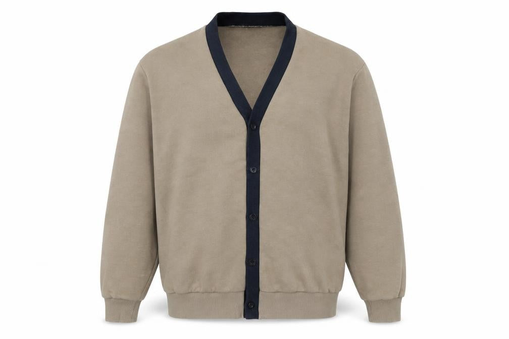 Burton Menswear Men Beige L Basic Waistcoat Cotton Blend