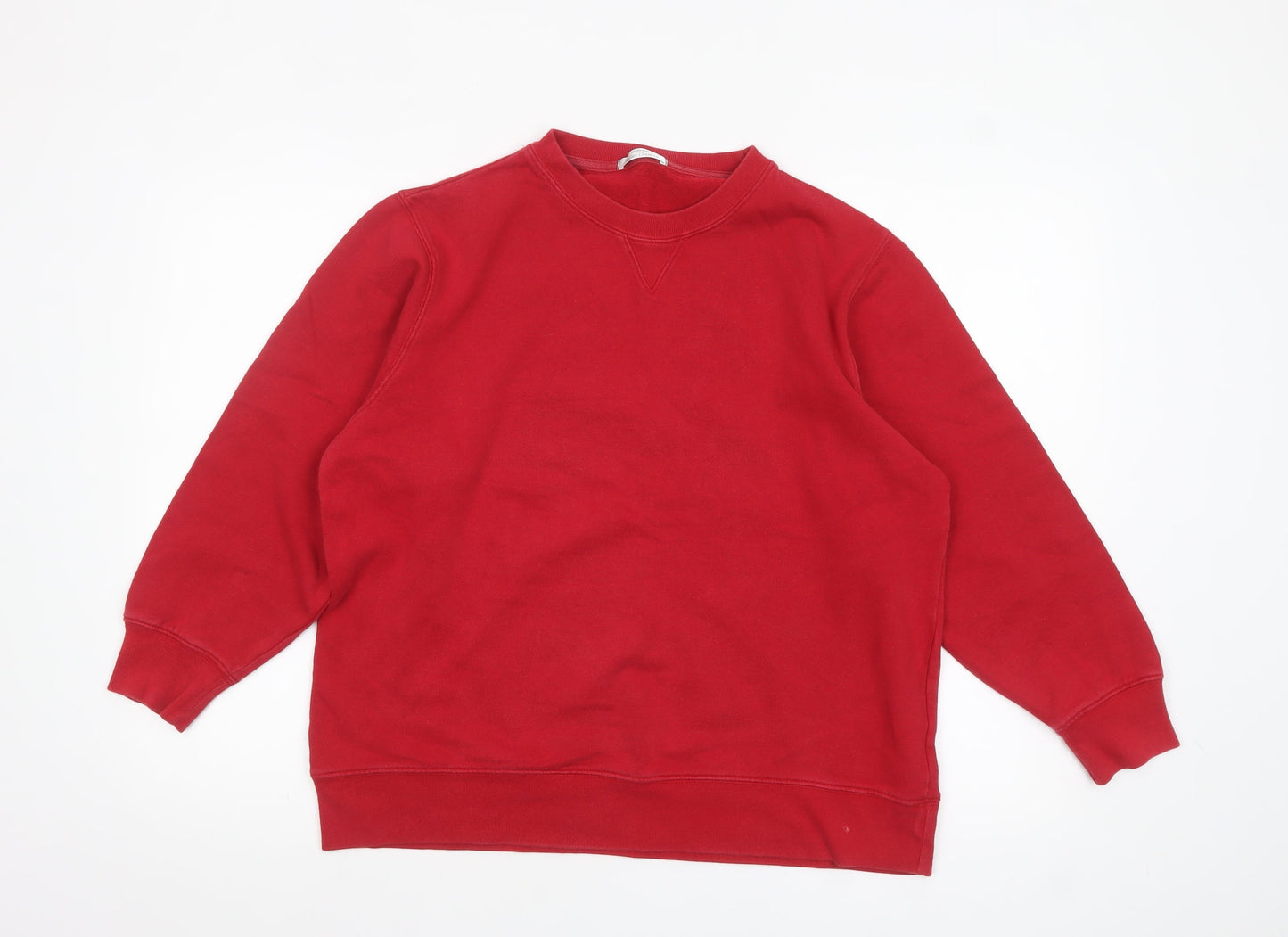 Marks and Spencer Women Red Crew Neck Pullover Sweatshirt Size 14