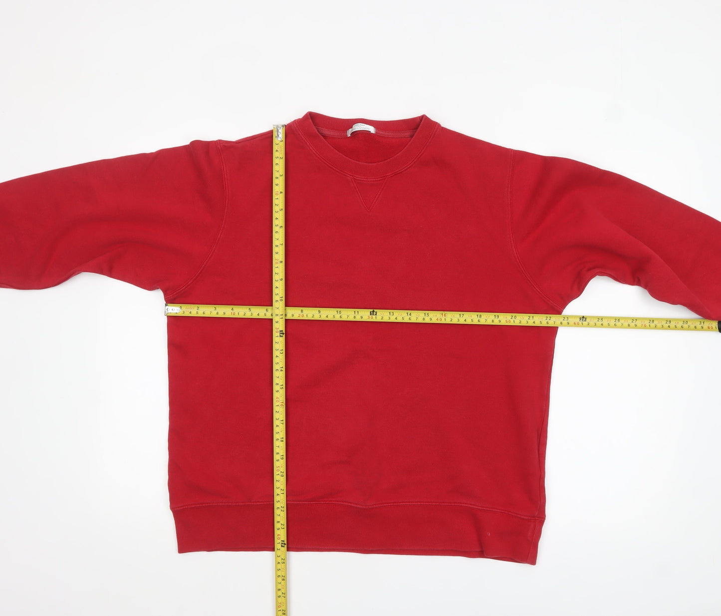 Marks and Spencer Women Red Crew Neck Pullover Sweatshirt Size 14