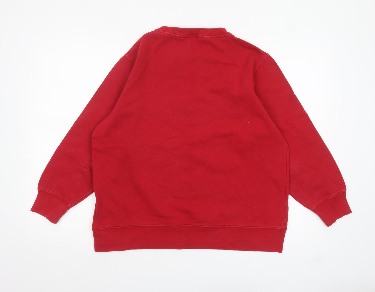 Marks and Spencer Women Red Crew Neck Pullover Sweatshirt Size 14