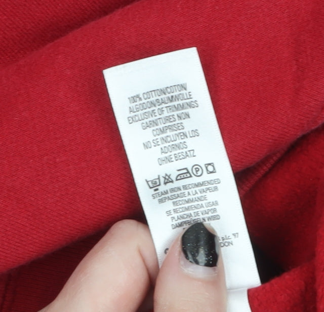 Marks and Spencer Women Red Crew Neck Pullover Sweatshirt Size 14
