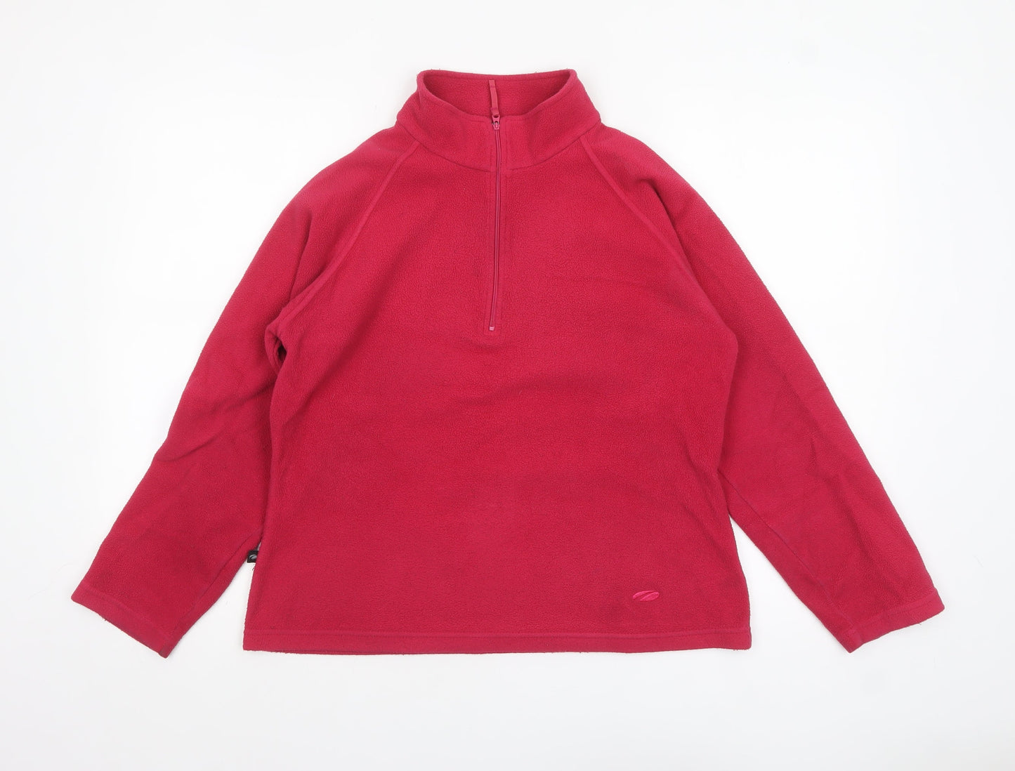 Mountainlife Womens Red Fleece Pullover Sweatshirt Size 12