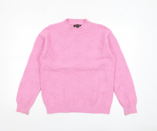 Paramour Women’s Pink Crew Neck Knit Jumper Size M