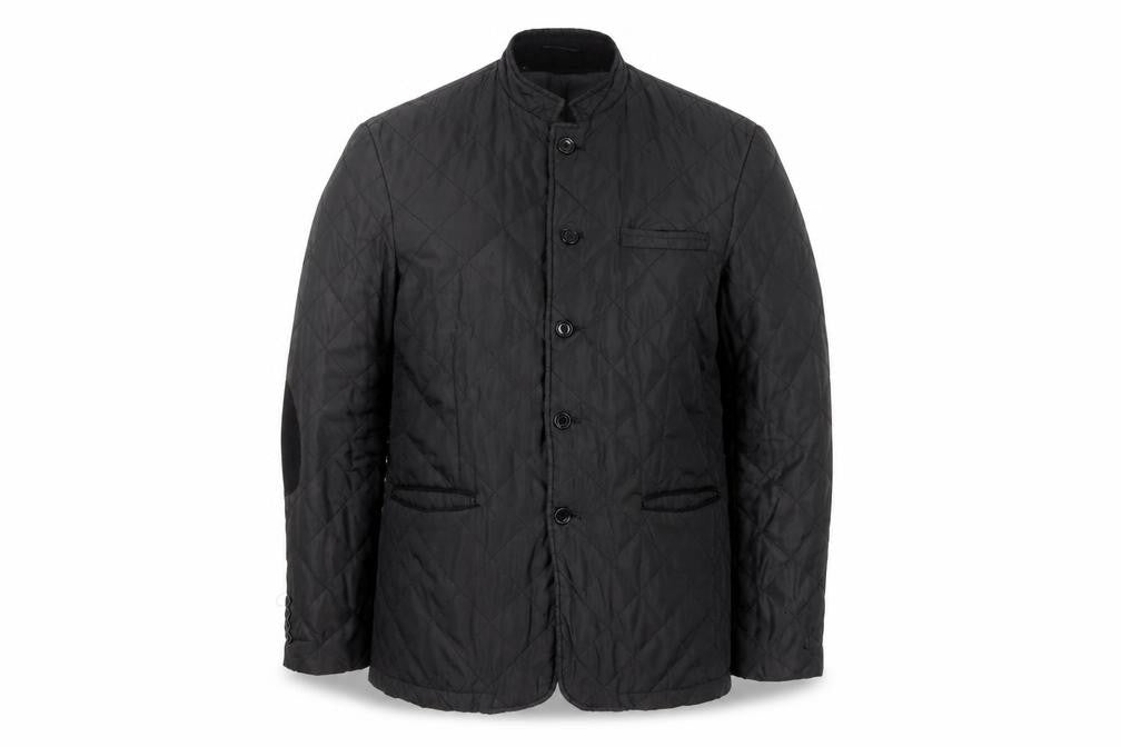 BlackBerrys Men's Black Quilted Slim Fit Jacket Size 44