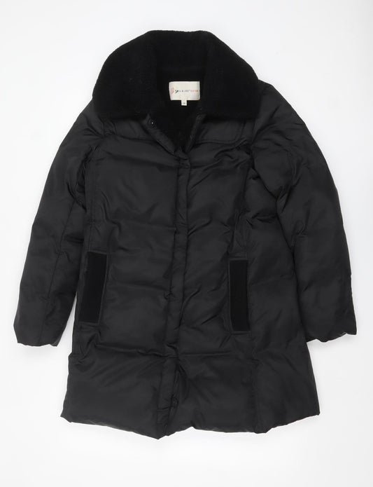 Paul & Joe Sister Women's Black Long Puffer Coat Size 10