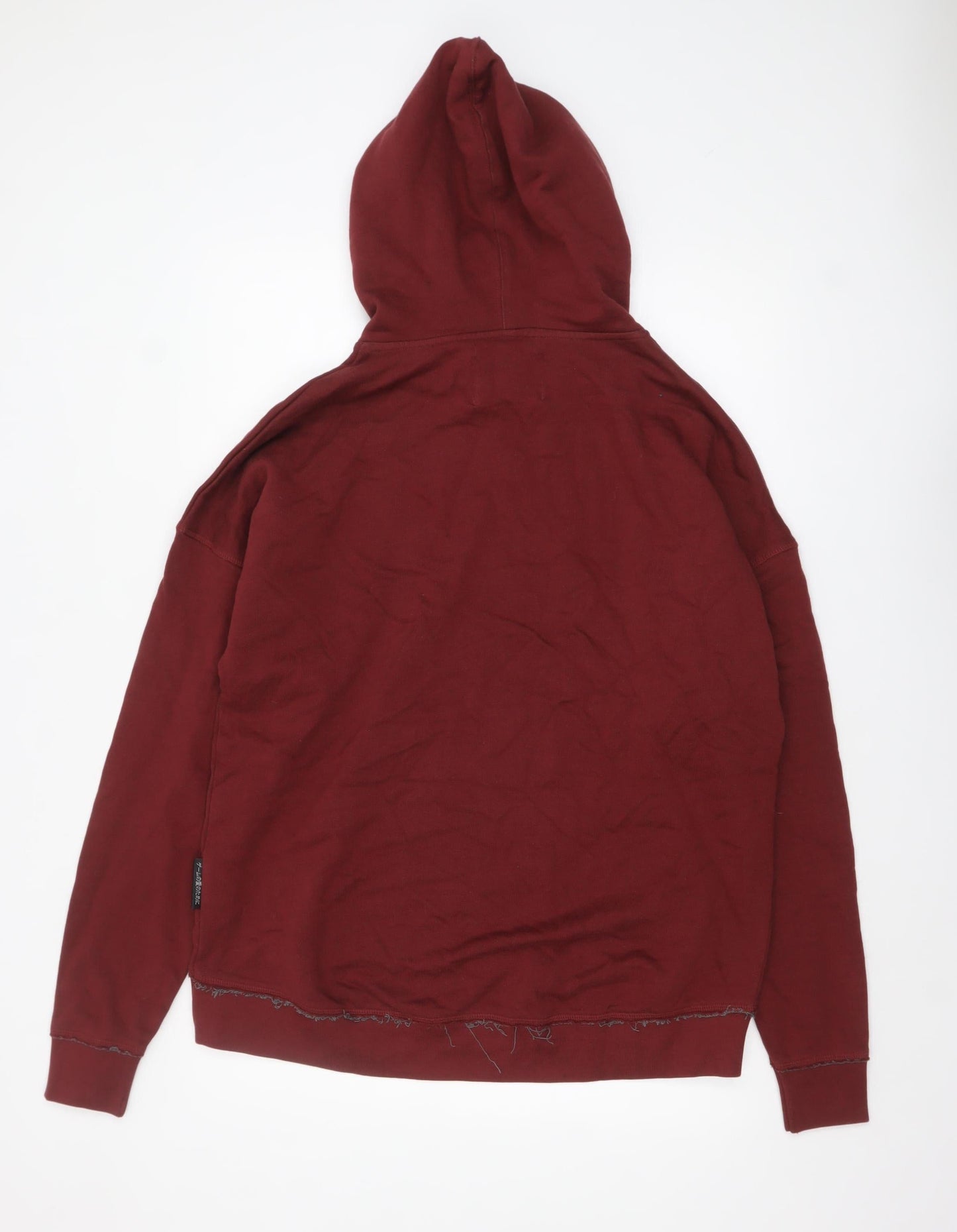 Osaka People Men Red Pullover Hoodie L Regular Fit Cotton