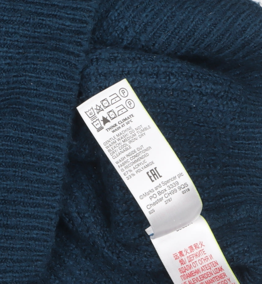 Marks and Spencer Mens Multicoloured Striped Knit Pullover Jumper M