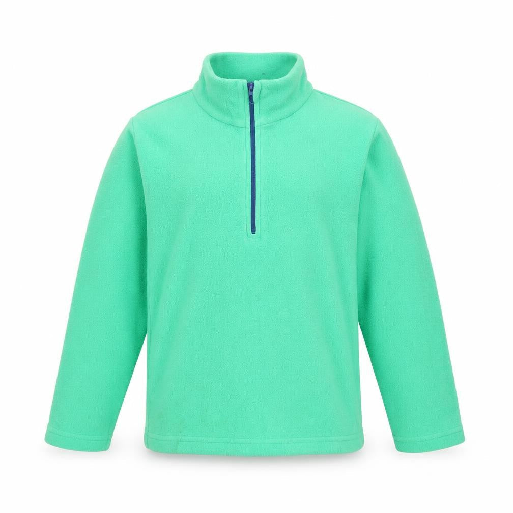 Mountain Warehouse Boys Green Fleece 1/4 Zip Pullover Sweatshirt 9-10 Years