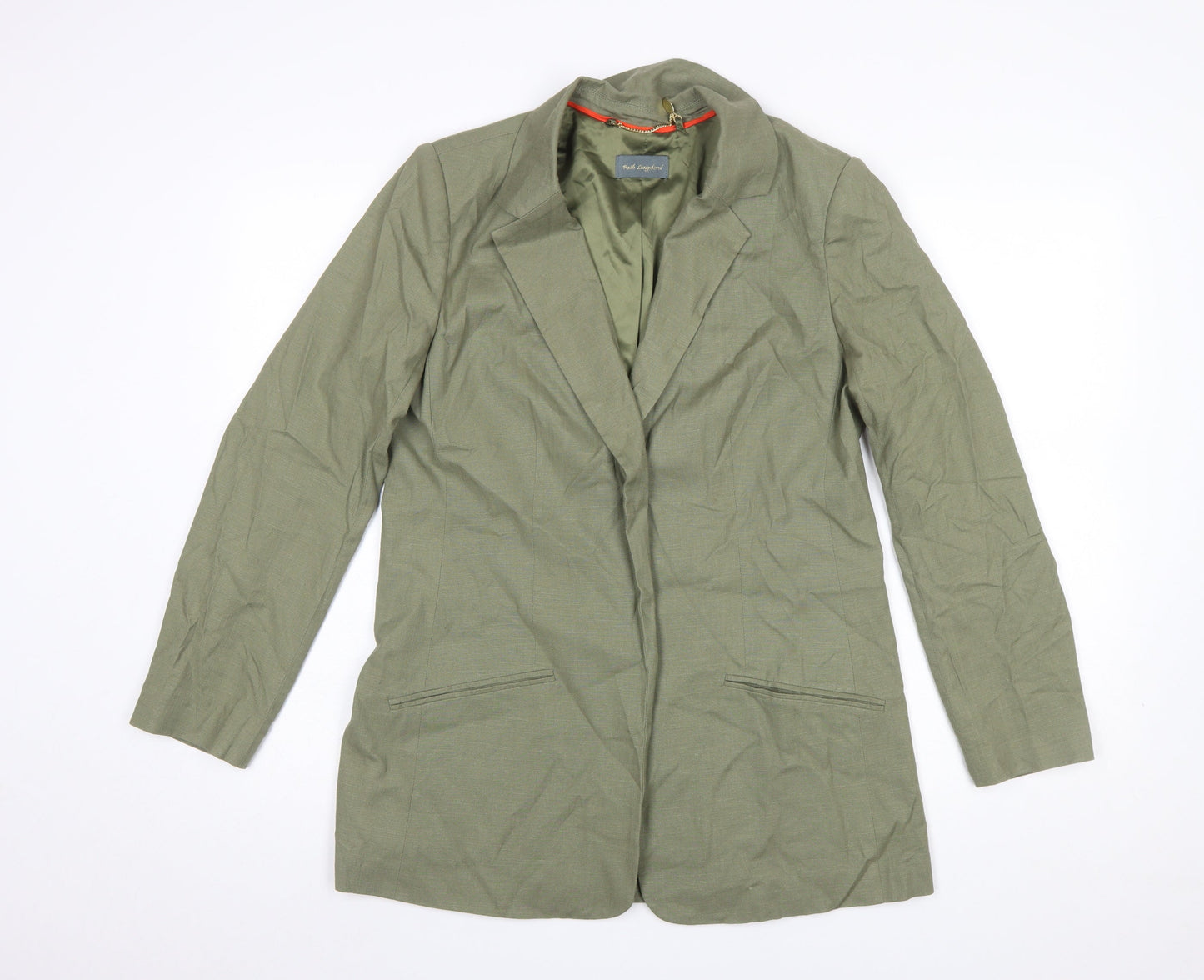 Ruth Langsford Women’s Green Linen Blend Lined Blazer UK 12