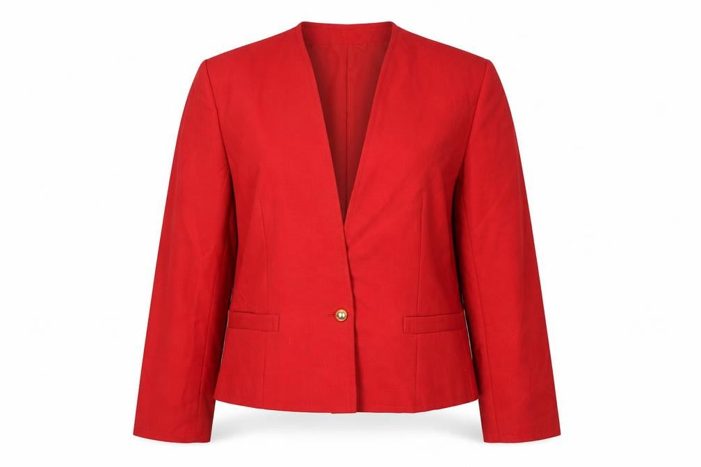 Windsmoor Women's Red Size 14 Single-Breasted Blazer Jacket