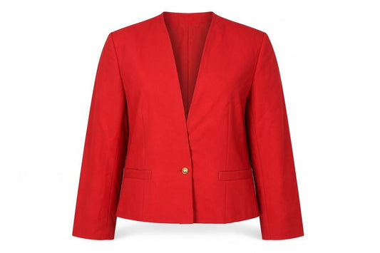 Windsmoor Women's Red Size 14 Single-Breasted Blazer Jacket