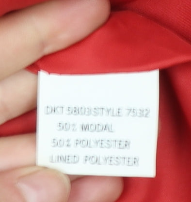 Windsmoor Women's Red Size 14 Single-Breasted Blazer Jacket