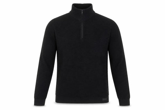 Hollister Men’s Black 1/2 Zip Knit Jumper Size M Lightweight Casual