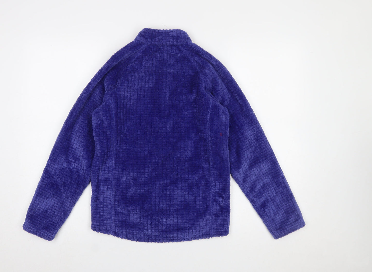 The Edge Girls Blue Fleece Full Zip Jacket 11-12 Years Warm Softshell Outdoor
