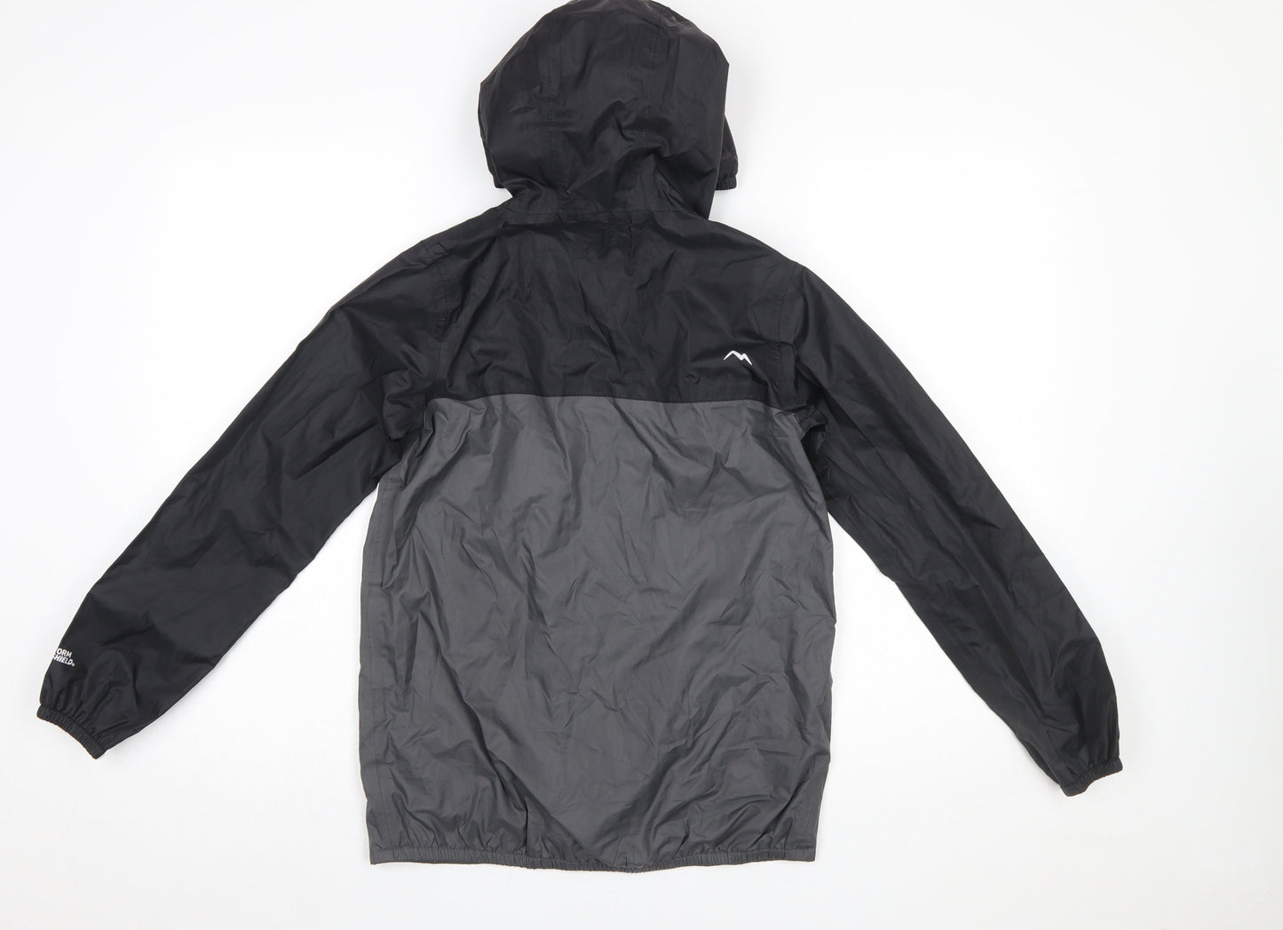 Peter Storm Boys Grey Windbreaker Jacket 11-12 Years Hooded Water Resistant