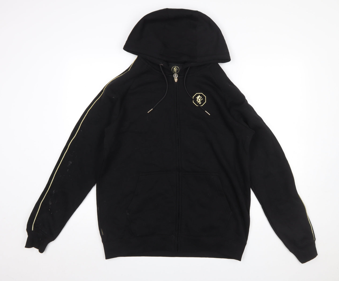 Gym King Men's Black Full Zip Hoodie Size L Sportswear