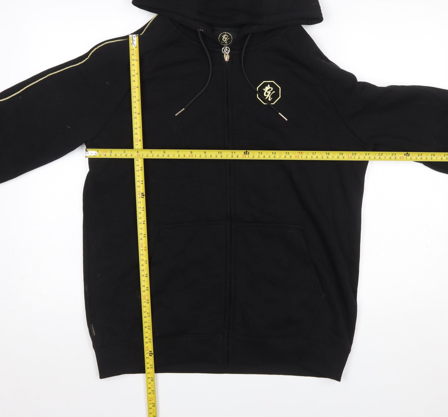 Gym King Men's Black Full Zip Hoodie Size L Sportswear