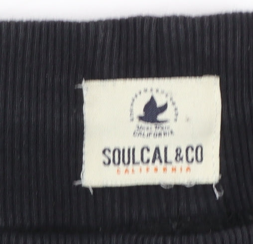 SoulCal & Co Women's Black XL Jogger Sweatpants with California Logo