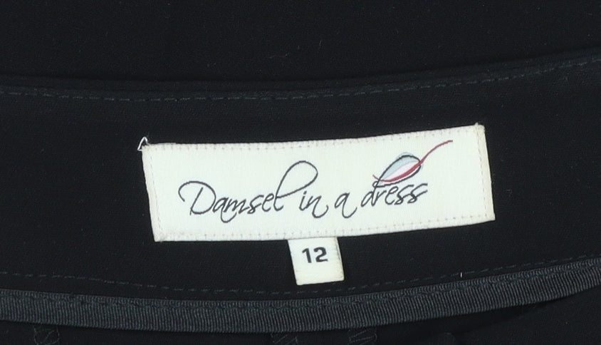 Damsel in a Dress Women's Black Size 12 Tailored Straight Leg Dress Pants