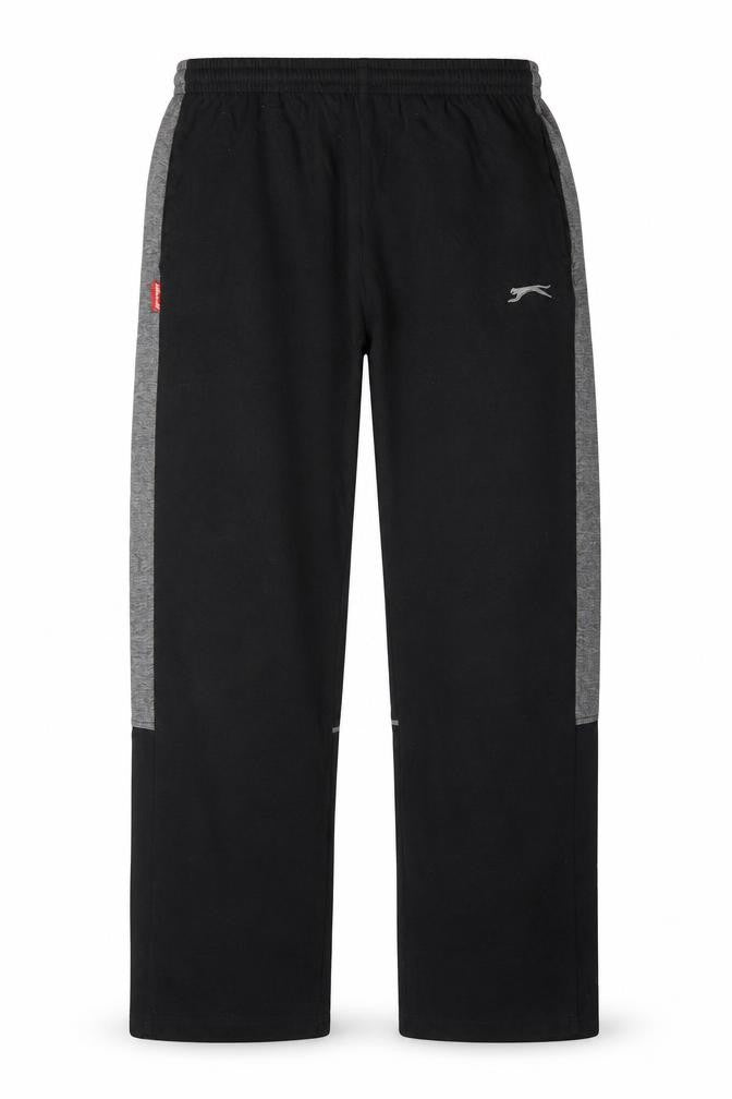 Slazenger Men's Black Sweatpants M Regular Fit Elastic Waist