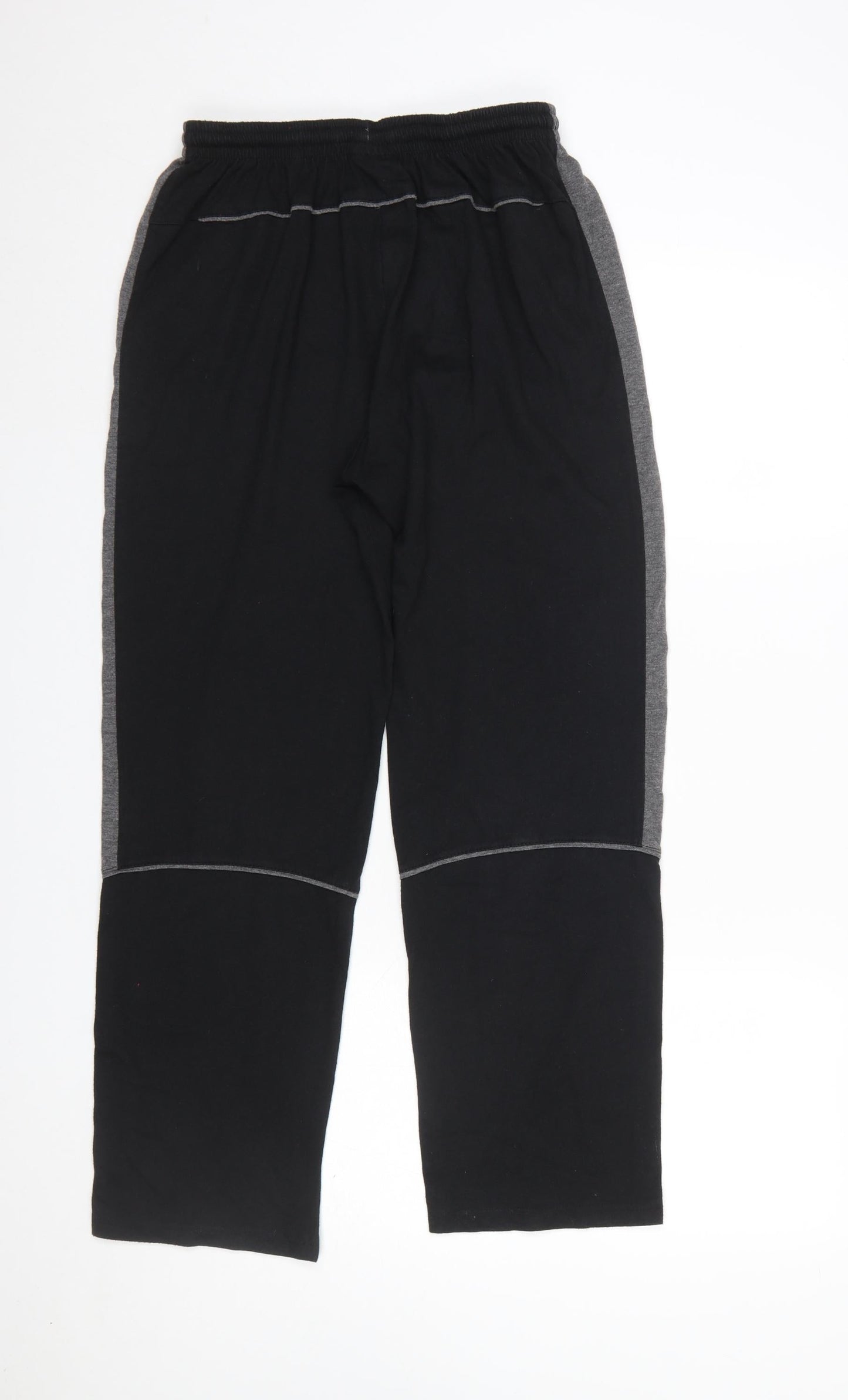 Slazenger Men's Black Sweatpants M Regular Fit Elastic Waist