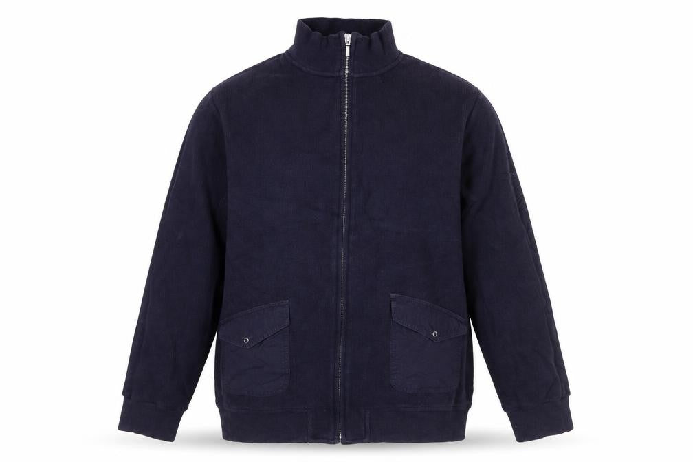 Casualclub Women Blue Size 12 Full Zip Cotton Jumper