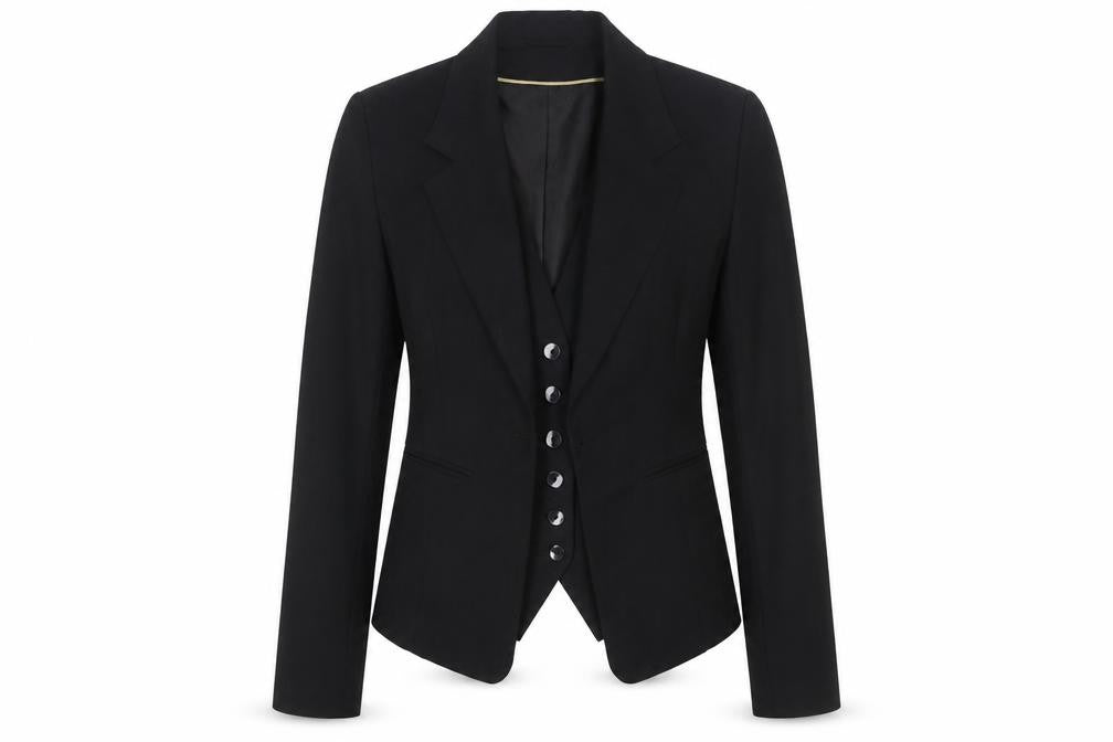 H&M Women's Black Size 12 Classic Single-Breasted Suit Jacket