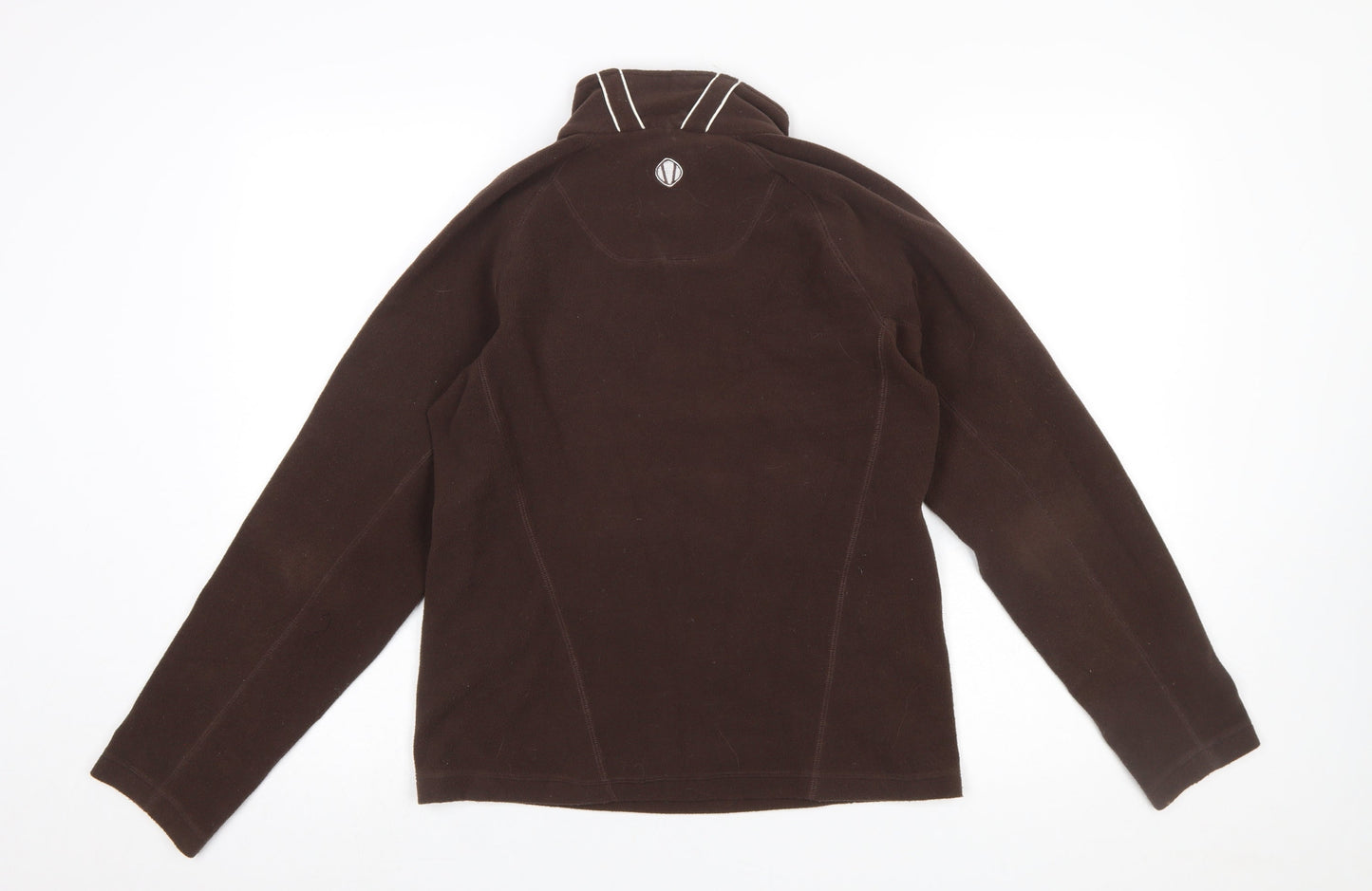 Sunice Women's Brown Fleece 1/2 Zip Pullover Sweatshirt Medium