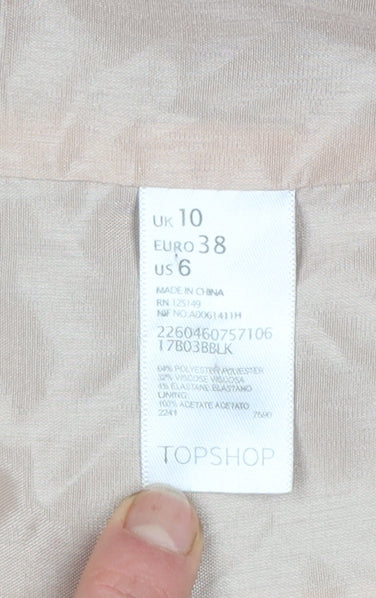 Topshop Women Black Size 10 Classic Blazer Jacket Lined