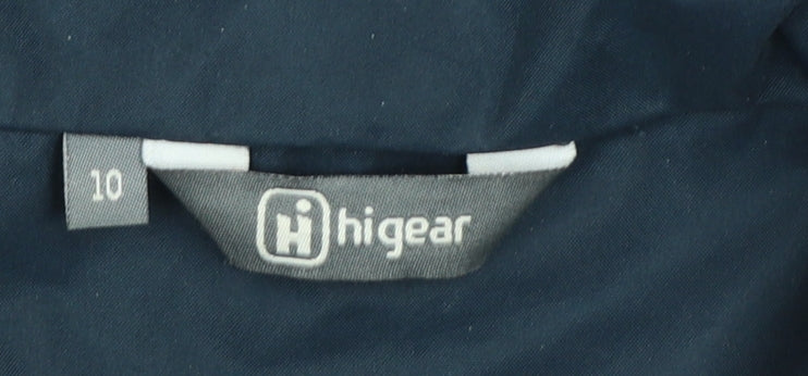 Hi Gear Womens Blue Waterproof Hooded Rain Jacket Size 10
