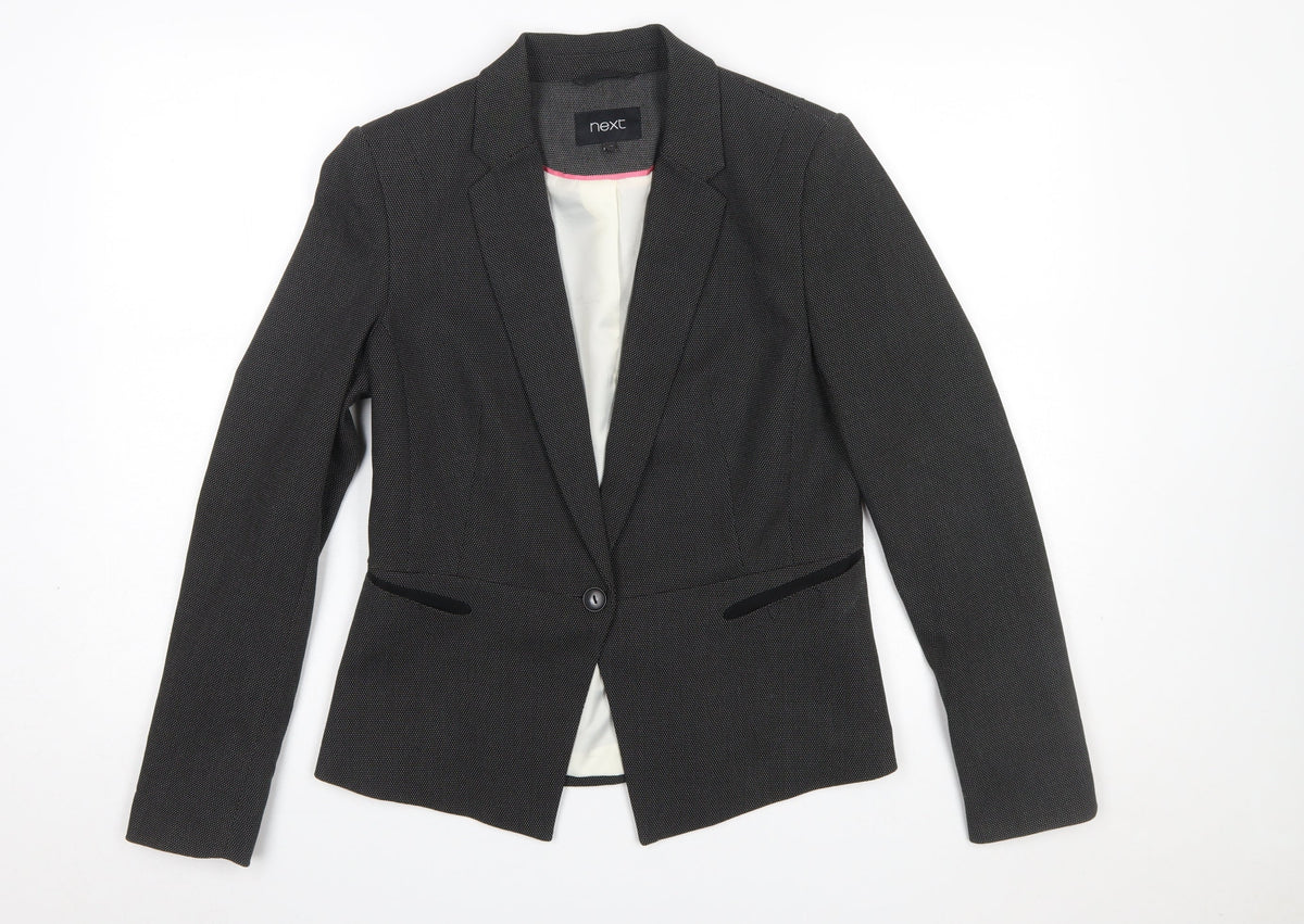 Next Women’s Black Size 10R Slim Fit Single-Breasted Blazer