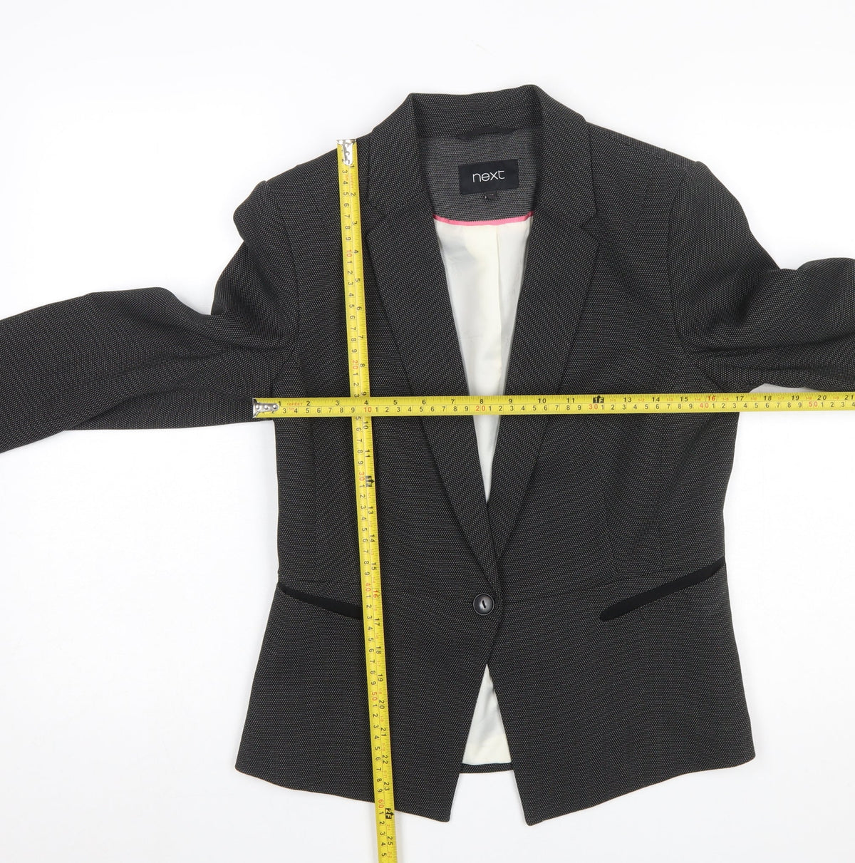 Next Women’s Black Size 10R Slim Fit Single-Breasted Blazer